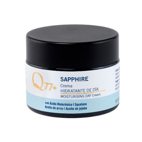 crema facial hidratante de día gama sapphire de Q77+