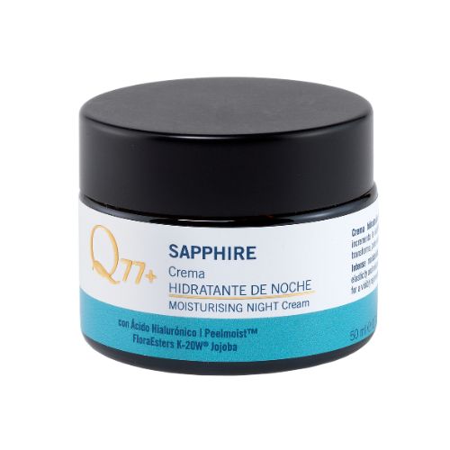 crema facial hidratante de noche gama sapphire de Q77+